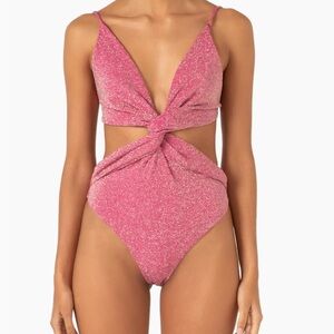 Baobab Dunas De Taroa Mia Cut-Out One-Piece Swimsuit in pink size S